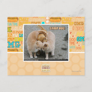 Cartão Postal abraço de grupo