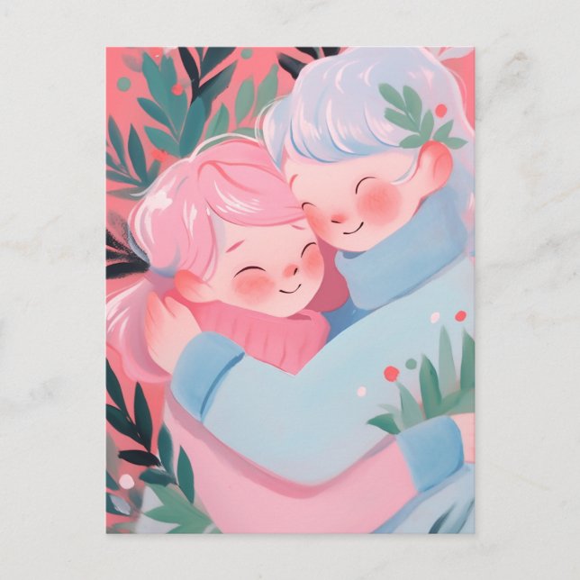 Cartão Postal Abraço de Natal (Frente)