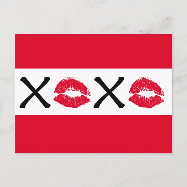 Cartão Postal Abraços e beijos (Frente)