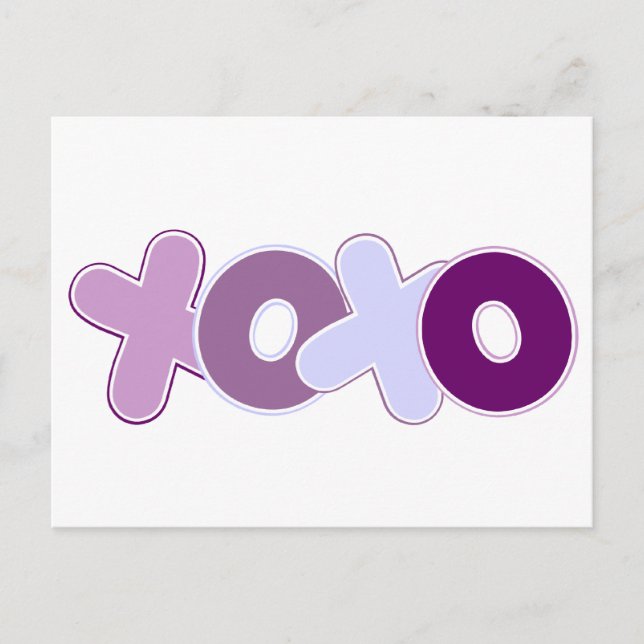 Cartão Postal Abraços e beijos (Frente)