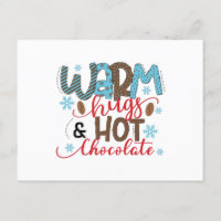 Abraços quentes e chocolate quente