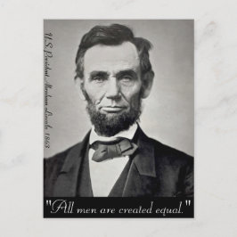 Cartão Postal Abraham Lincoln Gettysburg Retrato