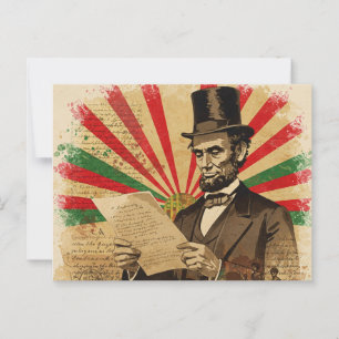 Cartão Postal Abraham Lincoln Juntede
