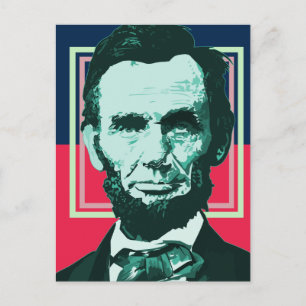 Cartão Postal Abraham Lincoln - Retro