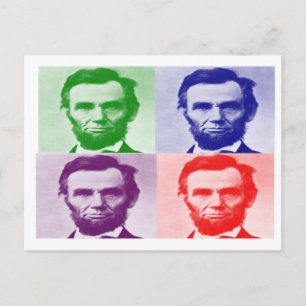 Cartão Postal Abraham Lincoln T-Shirts e presentes