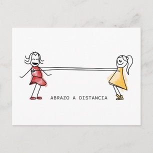 Cartão Postal Abrazo a distancia