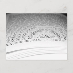 Cartão Postal Abrir Livro