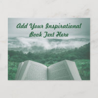 Abrir Livro Personalizar Árvores Verde de Texto
