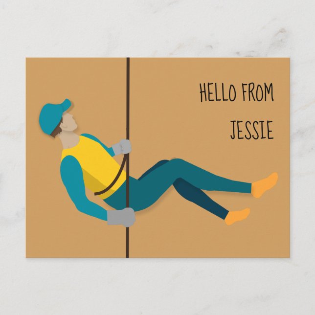 Cartão Postal Abseiling (Frente)