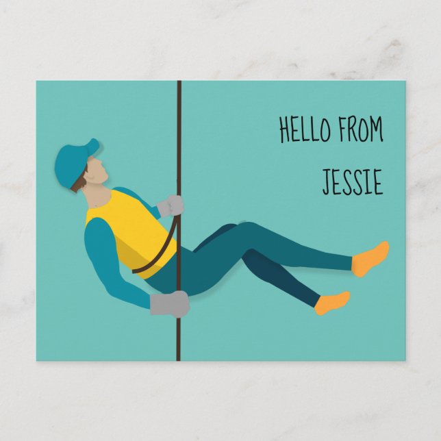 Cartão Postal Abseiling (Frente)