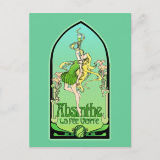 Cartão Postal Absinthe Art Nouveau