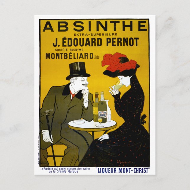 Cartão Postal ABSINTHE Faz O Coração Crescer Fonder (Frente)