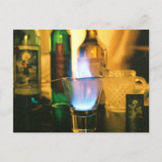 Cartão Postal Absinthe Fire Postcard