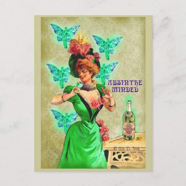 Cartão Postal Absinthe Minded Postcard (Frente)