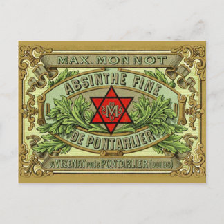 Cartão postal Absinthe Monnot