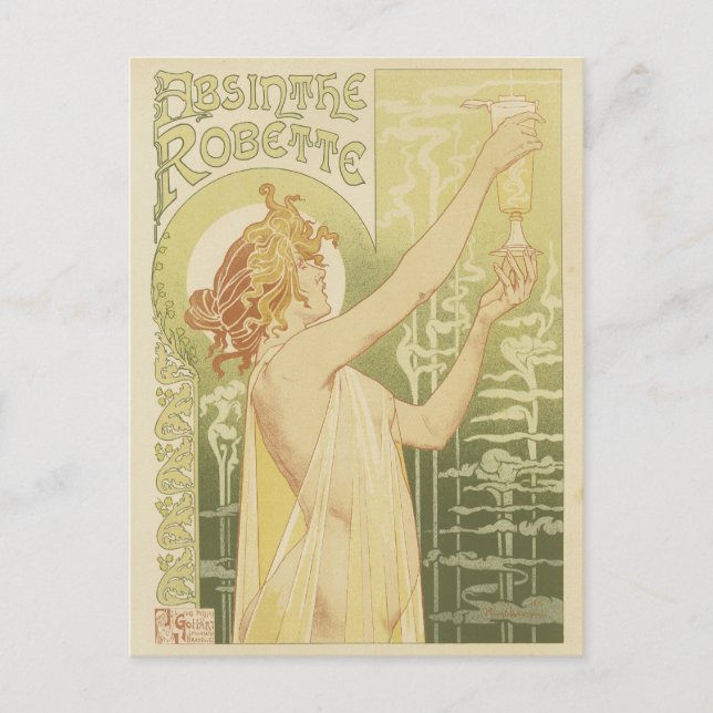 Cartão Postal Absinthe Postcards (Frente)