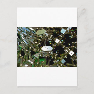 Cartão Postal Abstração flexível mecânica