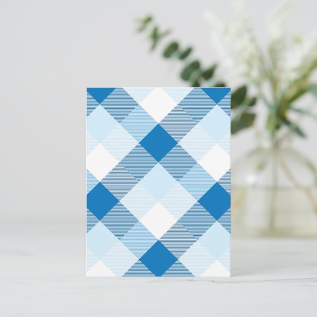 Cartão Postal Abstração Geométrica Quadrada 6 (Em pé/Frente)