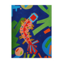 abstração, peixe, carpa, cubismo,