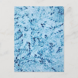 Cartão Postal ​Abstract Blue Glass Mosaic