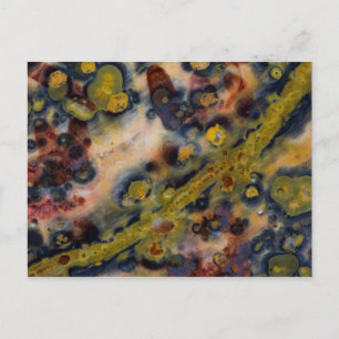 Cartão Postal Abstract close up of Ocean Jasper