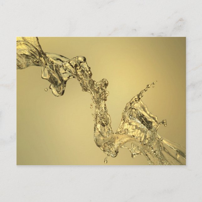Cartão Postal Abstract Shape Formed by Splashing Water (Frente)