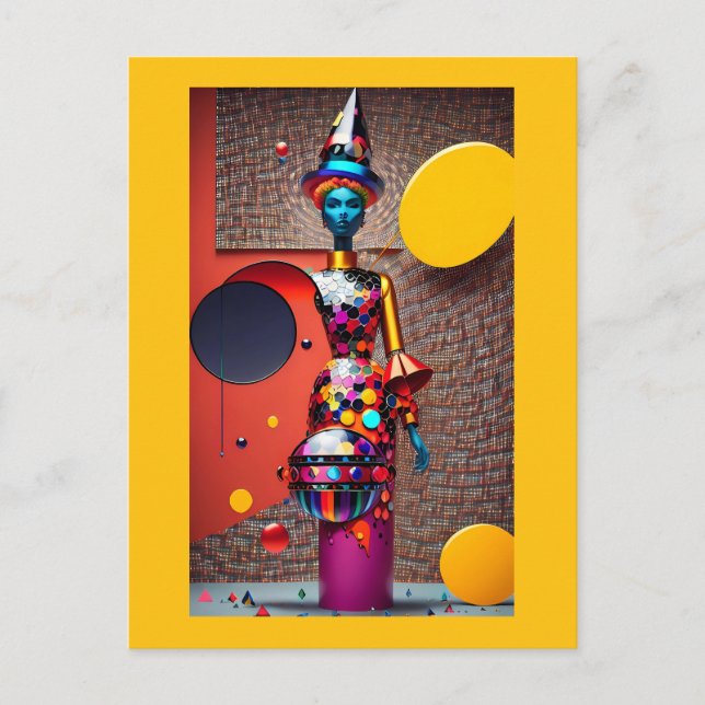 Cartão Postal Abstraction of the Astro-Witch (Frente)