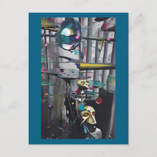 Cartão Postal Abstraindo seu futuro - Ken Gage Art