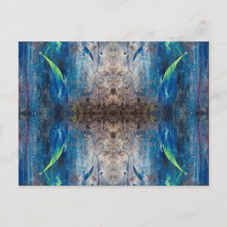 Cartão Postal Abstrakte Postkarte Kaleidoskop bunt verspielt