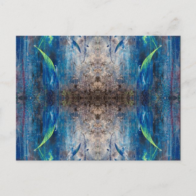 Cartão Postal Abstrakte Postkarte Kaleidoskop bunt verspielt (Frente)