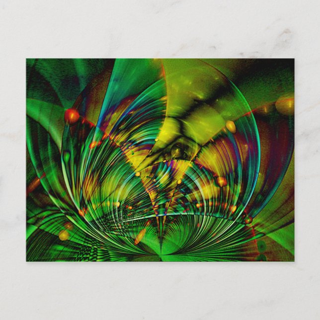 Cartão Postal Abstrato Apófise Fractal II (Frente)