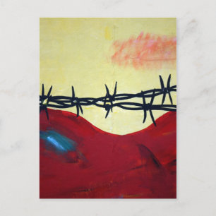 Cartão Postal Abstrato - arame farpado