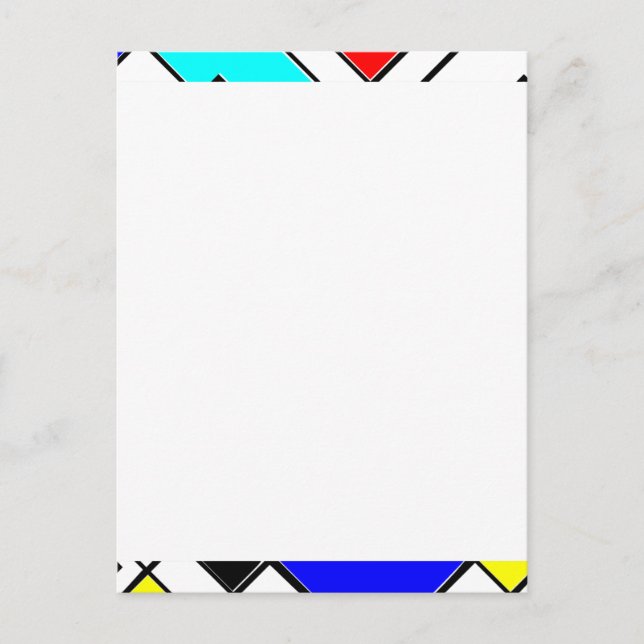 Cartão Postal Abstrato Art (Frente)