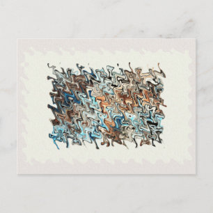 Cartão Postal Abstrato Art
