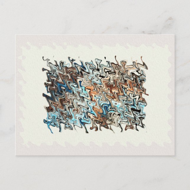 Cartão Postal Abstrato Art (Frente)