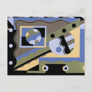 Cartão Postal Abstrato Art em geometria