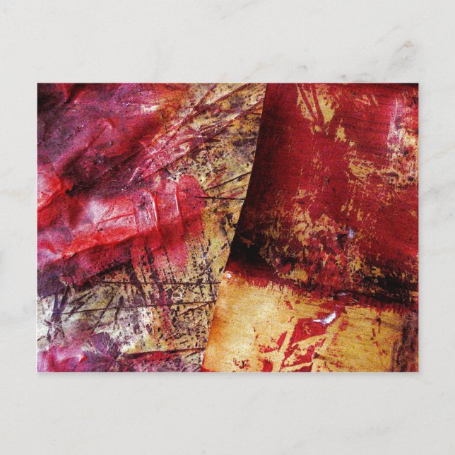 Cartão Postal Abstrato-Art original - Abstrato de pintura (Frente)