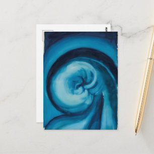 Cartão Postal Abstrato Azul I Georgia O'Keeffe