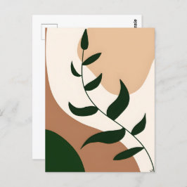 Cartão Postal Abstrato Boho e Arranque moderno do clipe 2026