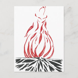 Cartão Postal Abstrato Cinderella Phoenix