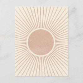 Cartão Postal Abstrato contemporâneo de explosão solar