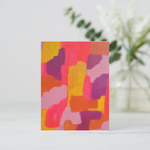 Abstrato Cor-de-rosa e amarelo