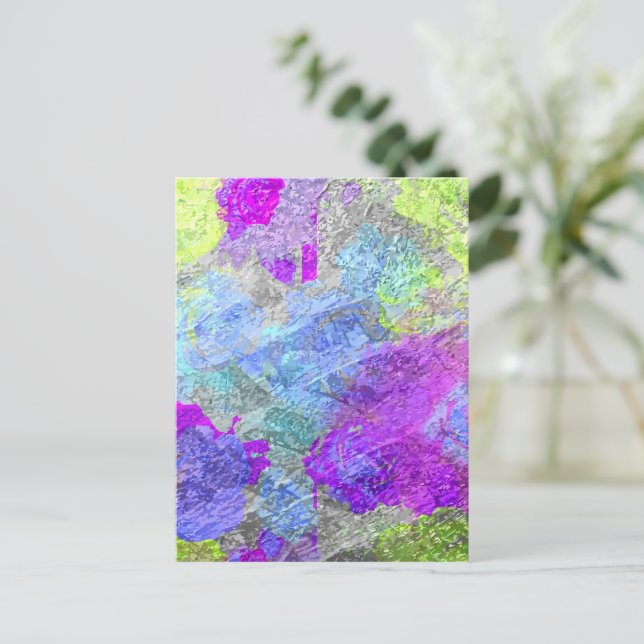 Cartão Postal Abstrato Cores 2 (Em pé/Frente)