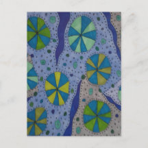 Abstrato Cósmica Azul e Cinza