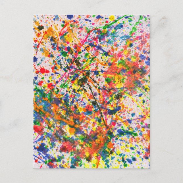 Cartão Postal Abstrato - Crayon - Mardi Gras (Frente)