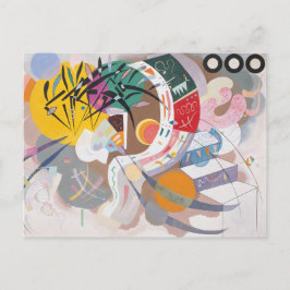 Cartão Postal Abstrato da curva dominante de Kandinsky