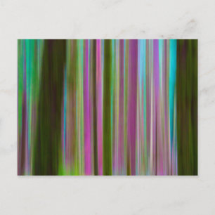 Cartão Postal Abstrato da Floresta Chuva Hoh em Dusk   Washingto