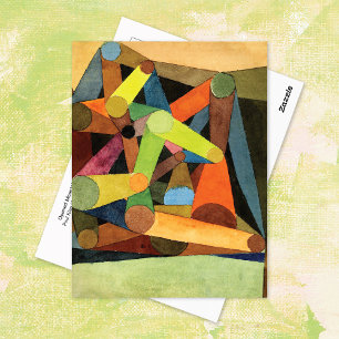 Cartão Postal Abstrato da Montanha Aberta Paul Klee