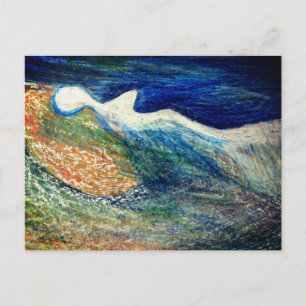 Cartão postal Abstrato de Anjo Silhouette