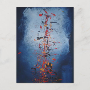 Cartão Postal Abstrato de Art asiático